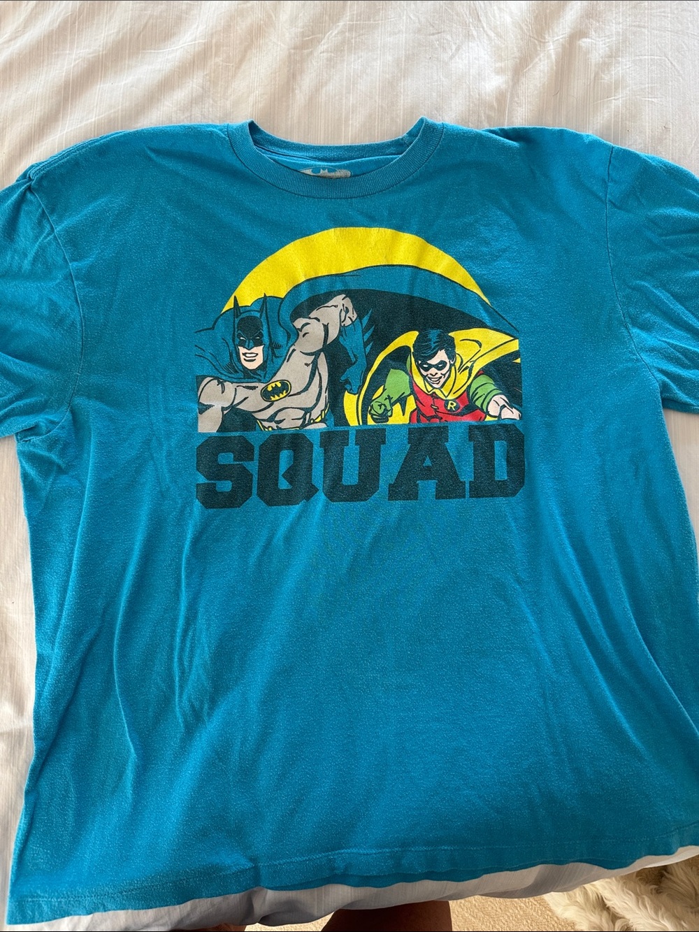 Batman Blue Graphic 'SQUAD' Short Sleeve Tee XL
